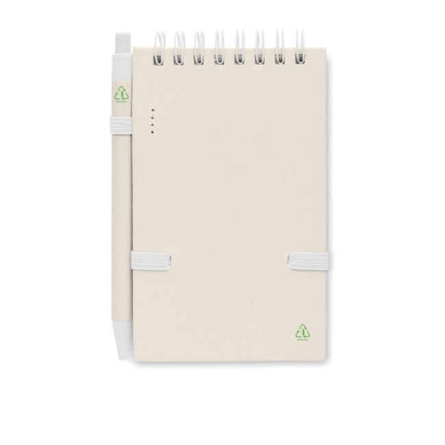 Carnet en carton de lait recycl