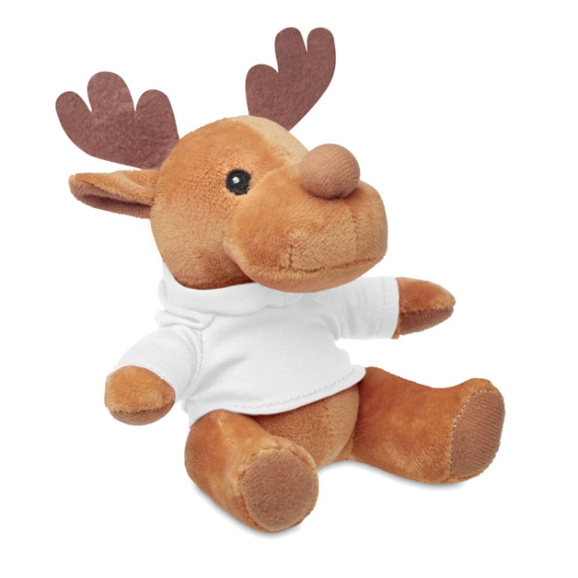 Plush reindeer with hoodie
