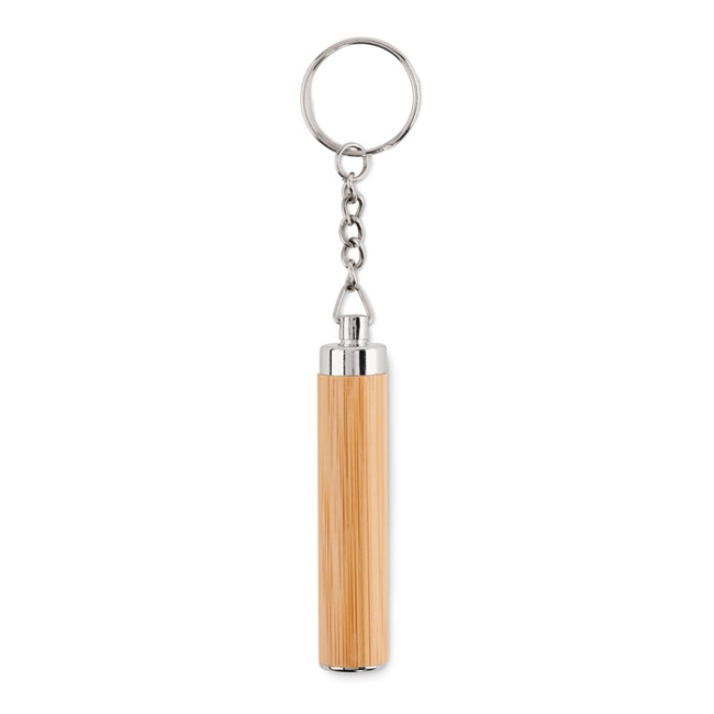 Mini bamboo torch with key ring