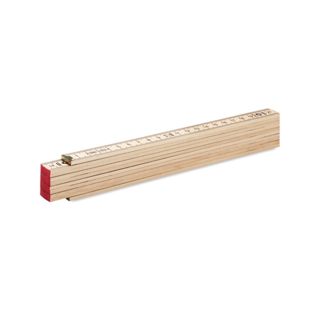 Règle de charpentier en bois 2m