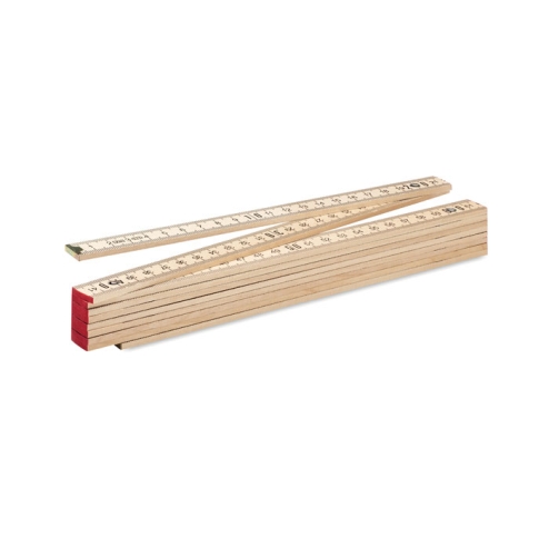 Règle de charpentier en bois 2m