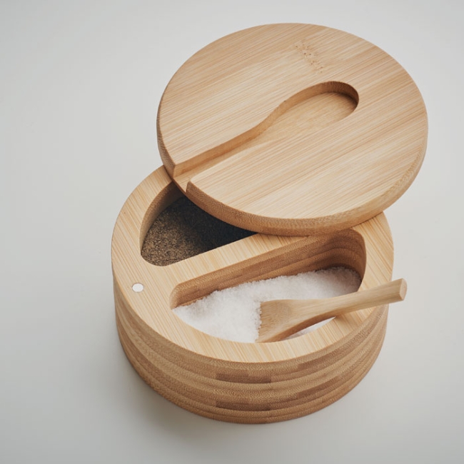 Salt and pepper bamboo box