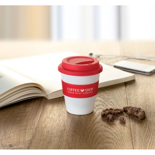 Gobelet PP, couvercle silicone