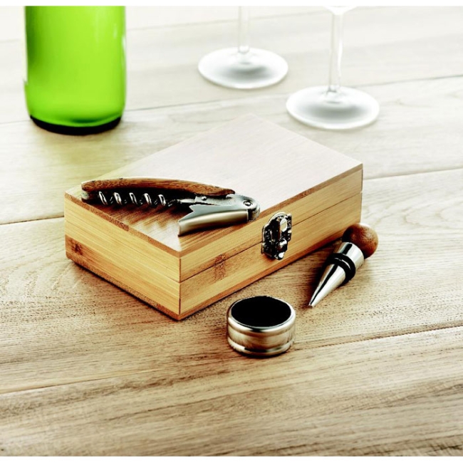 Coffret de sommelier en bambou