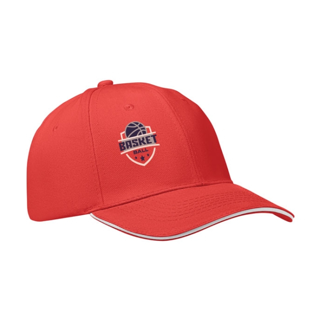CASQUETTE 6 PANNEAUX 260 GR/M