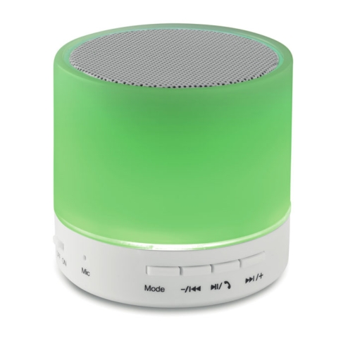 Round wireless speaker LED