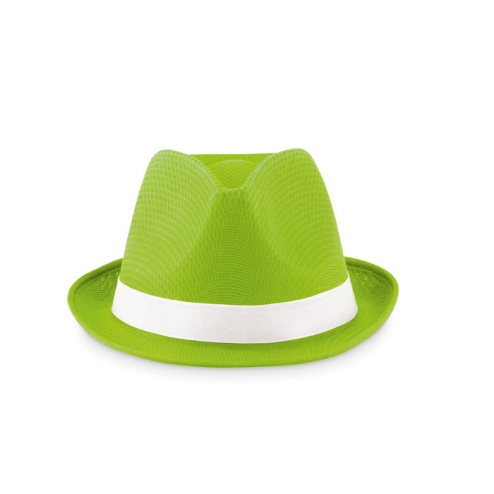 Coloured polyester hat