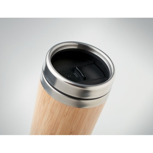 Double wall bamboo flask 400ml