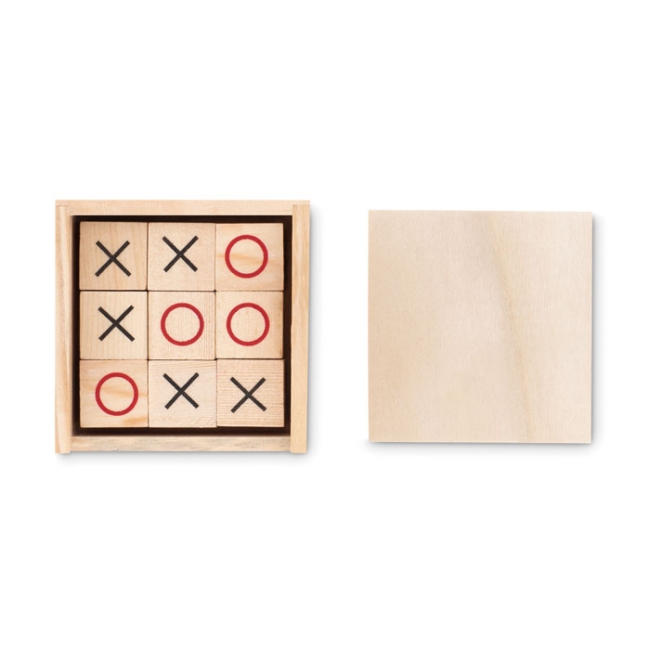 Wooden tic tac toe