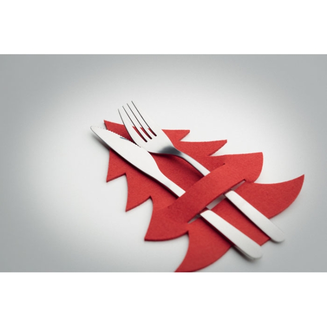 RPET felt cutlery holder set