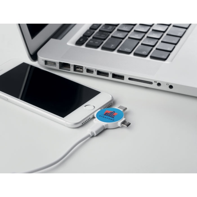 Câble avec adaptateur  3 en 1