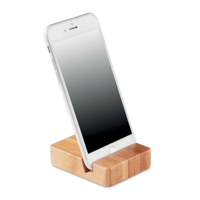 Support de téléphone en bambou