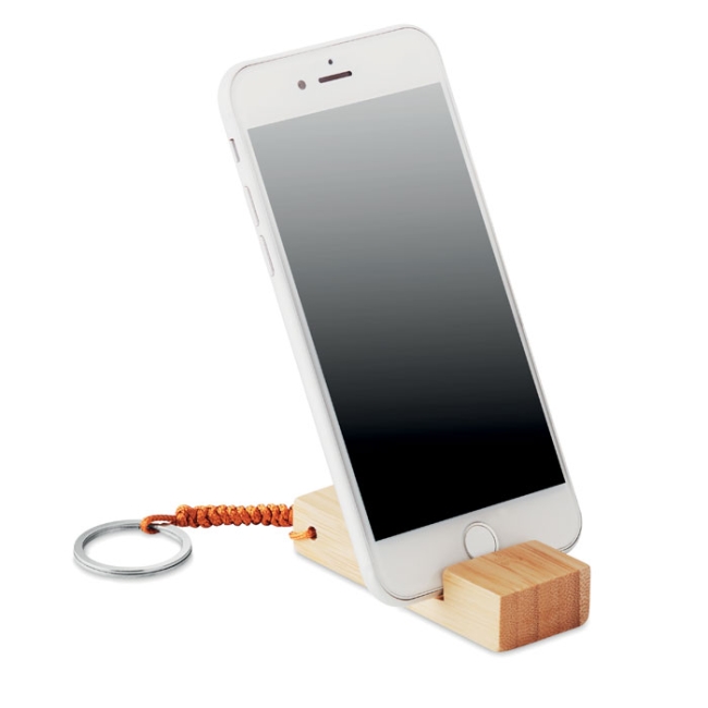 Key ring and phone holder