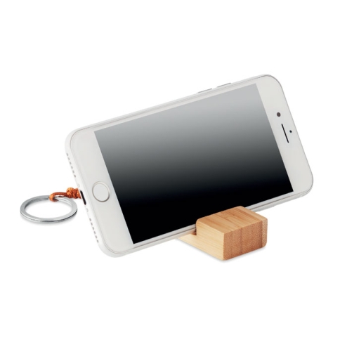 Key ring and phone holder