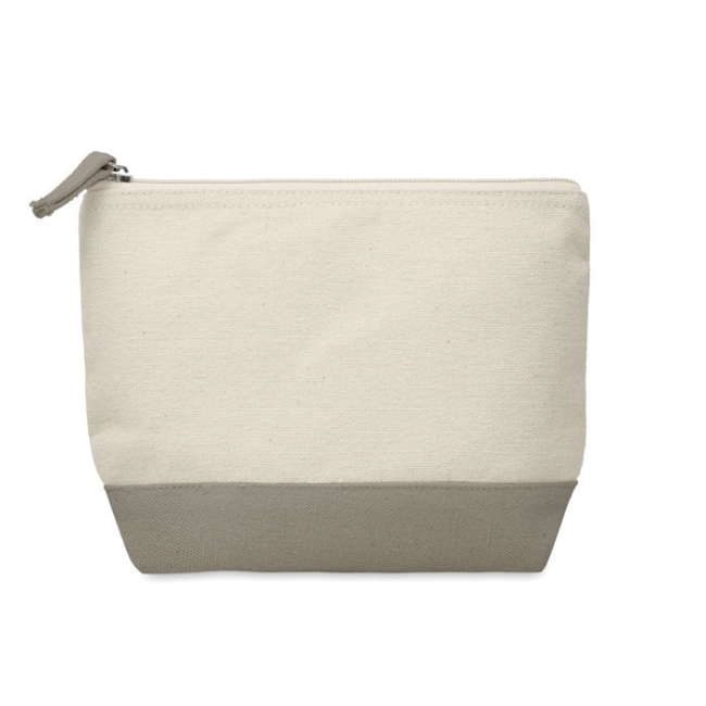 Trousse en coton bicolore