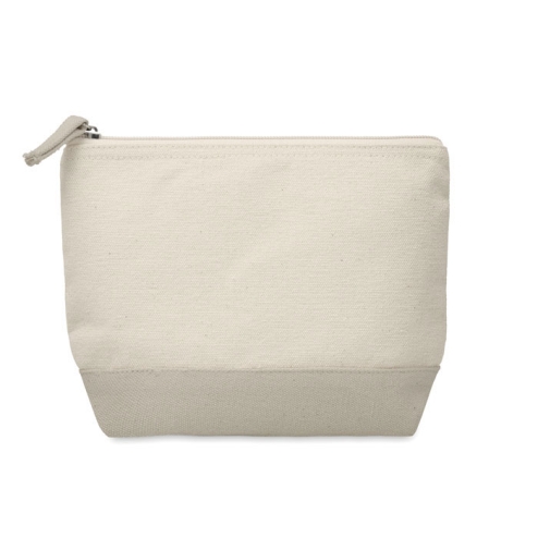 Trousse en coton bicolore
