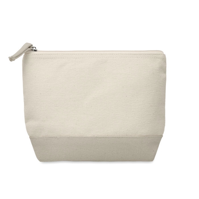 Trousse en coton bicolore