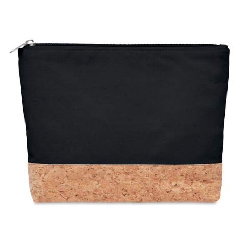 Cork & cotton cosmetic bag