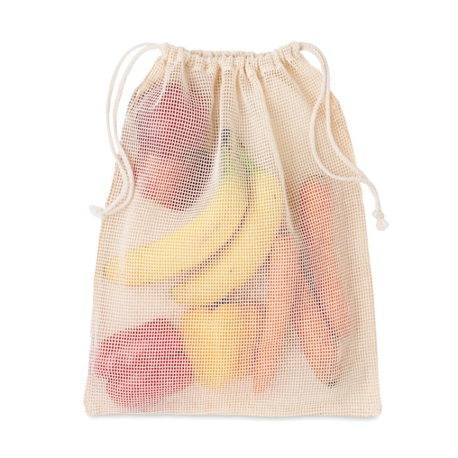 Sac réutilisable filet coton
