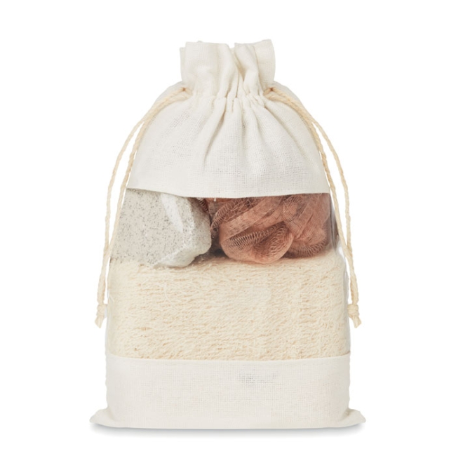 Set de bain pochette coton