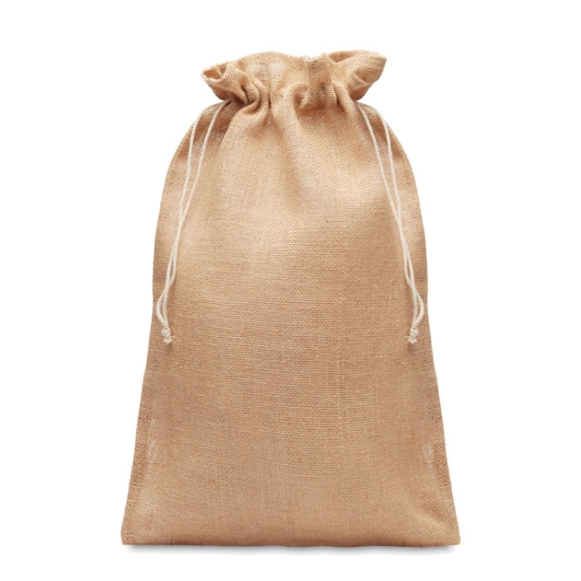 Grand sac cadeau en jute 30x47