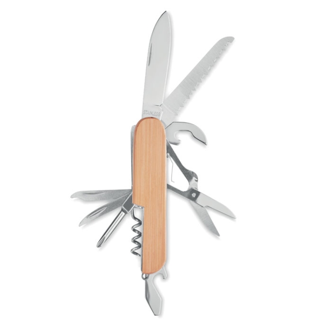 Couteau multi outils en bambou