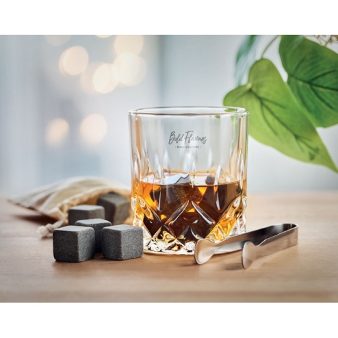 Set whisky avec boîte bambou