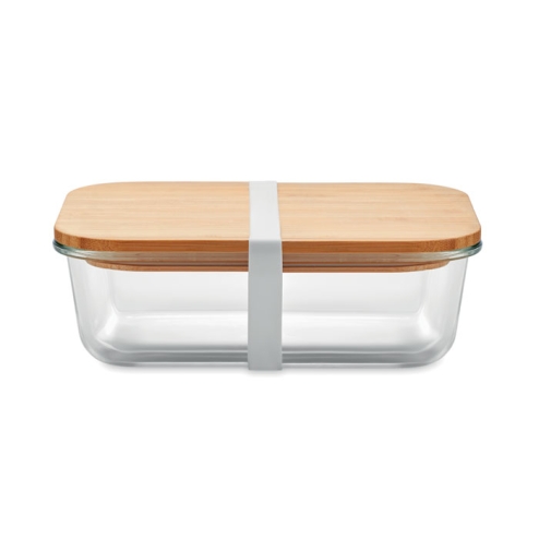 Glass lunchbox with bamboo lid