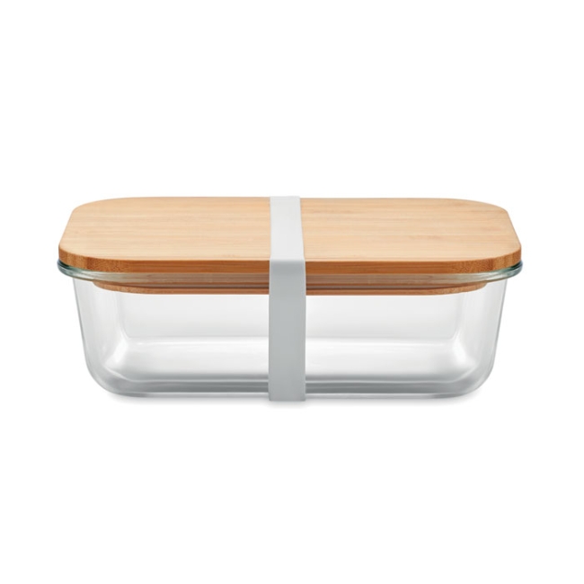 Glass lunchbox with bamboo lid