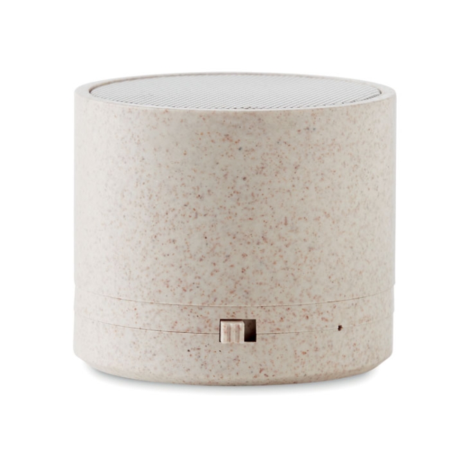 3W speaker in wheat straw/ABS