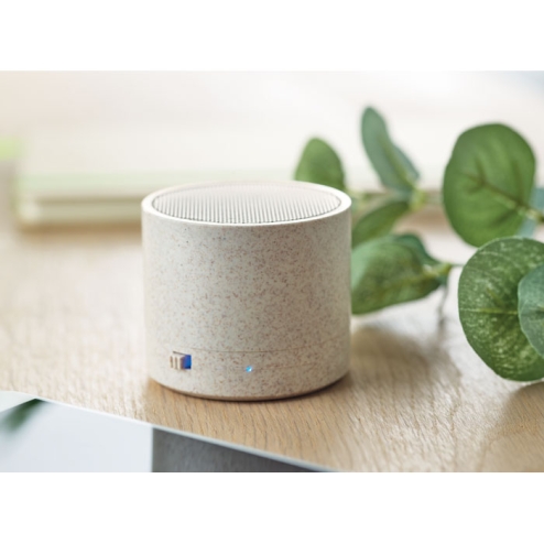 Haut-parleur s/ fil paille blé