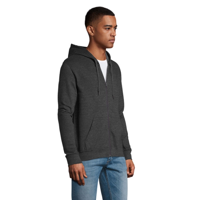 STONE UNISEX ZIP HOODIE