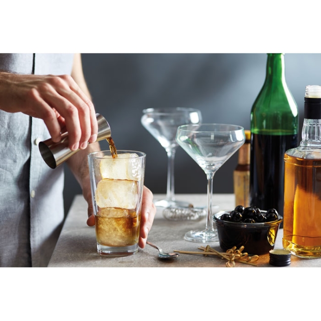 Verre doseur acier inoxydable