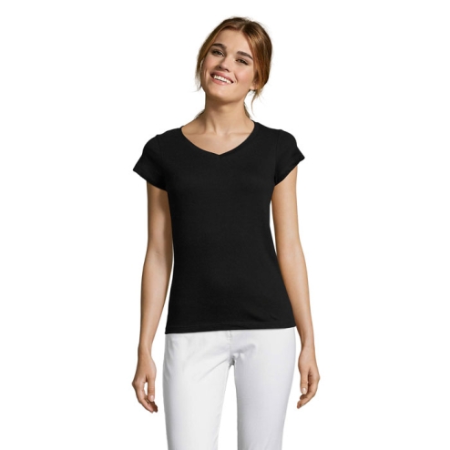 MOON T-SHIRT FEMME COL V