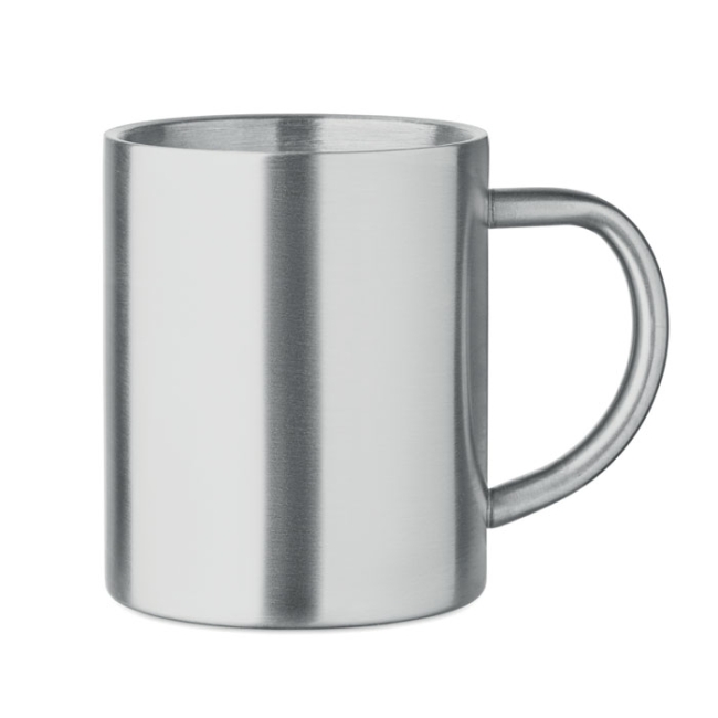 Recycled stainless steel mug