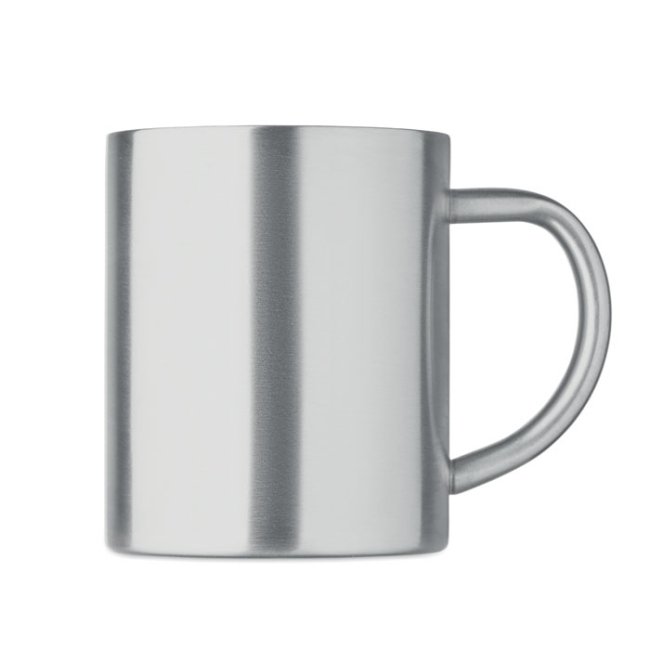 Recycled stainless steel mug