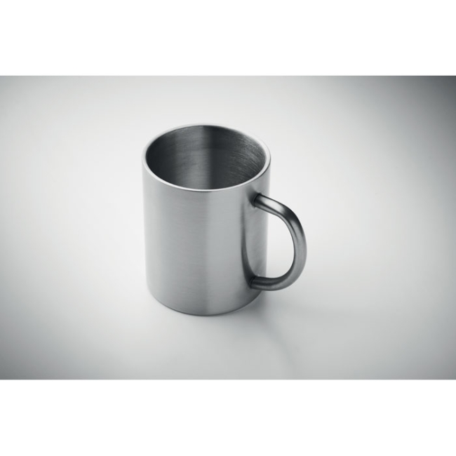 Recycled stainless steel mug