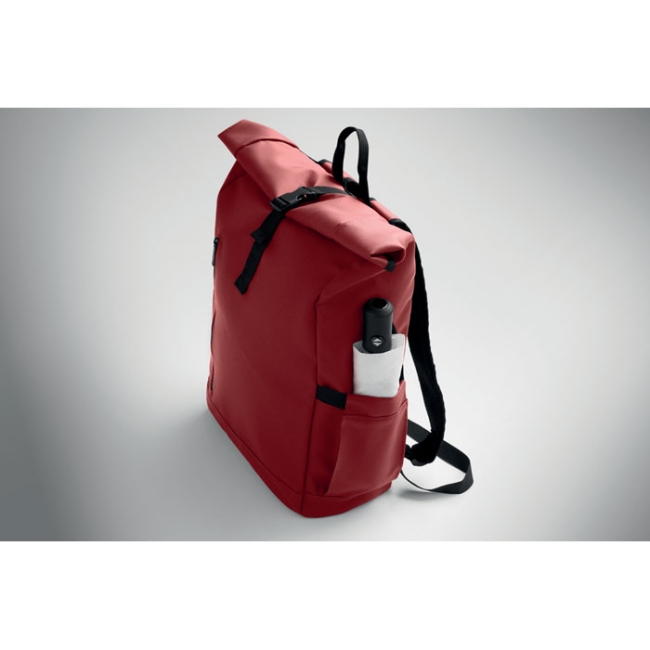 Rolltop laptop rucksack 600D