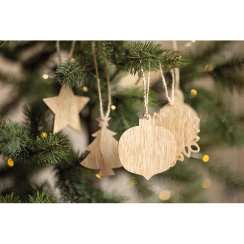 Décorations de Noël en bois
