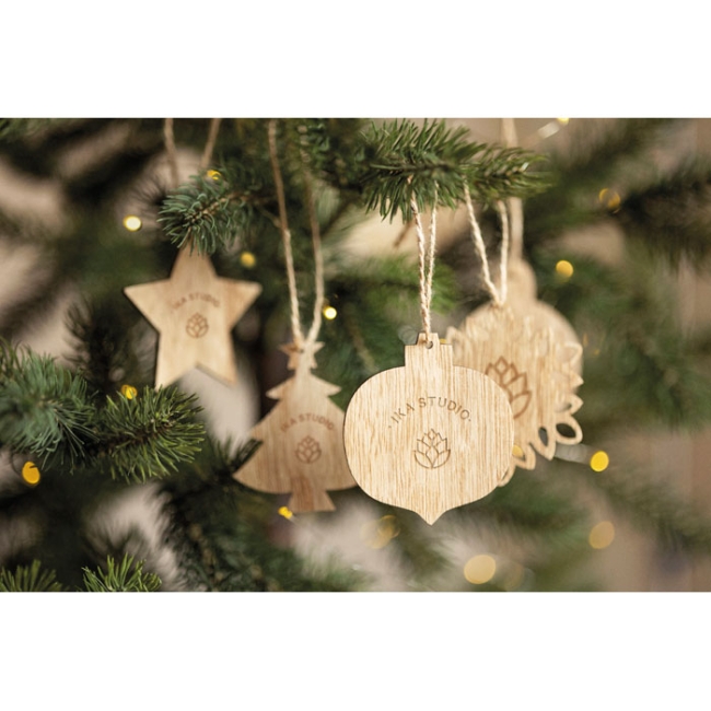 Décorations de Noël en bois
