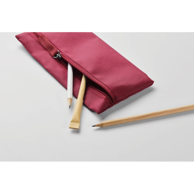 Zippered pencil case