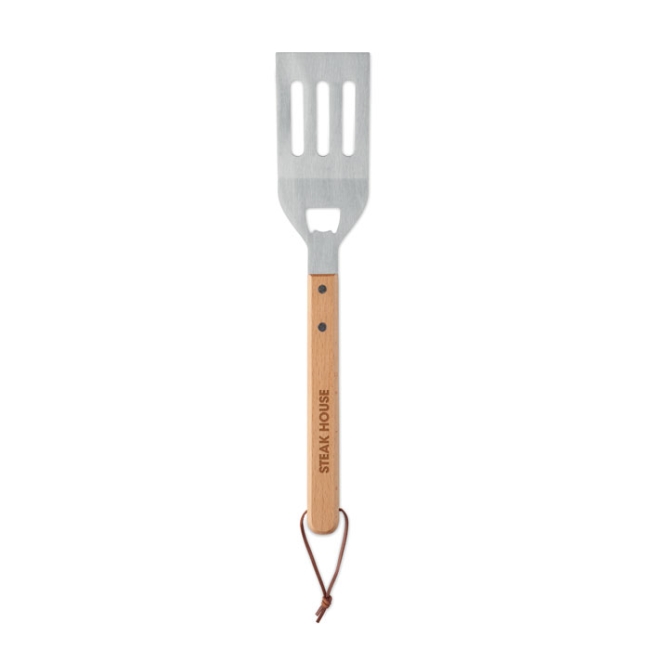 Spatule pour barbecue en hêtre