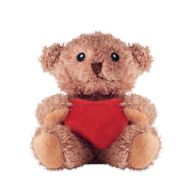 Petit ours peluche avec cœur
