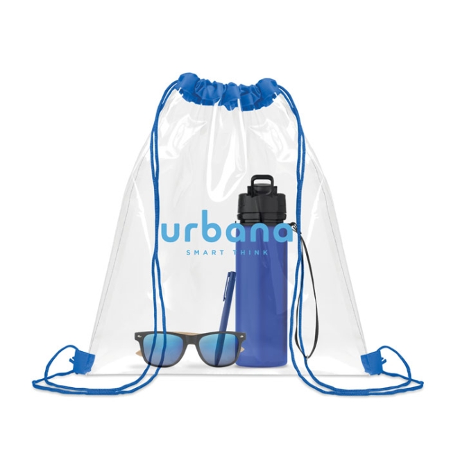 Sac à cordon transparent