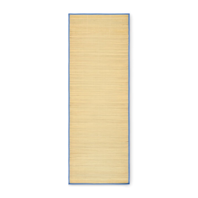 Natural straw beach mat