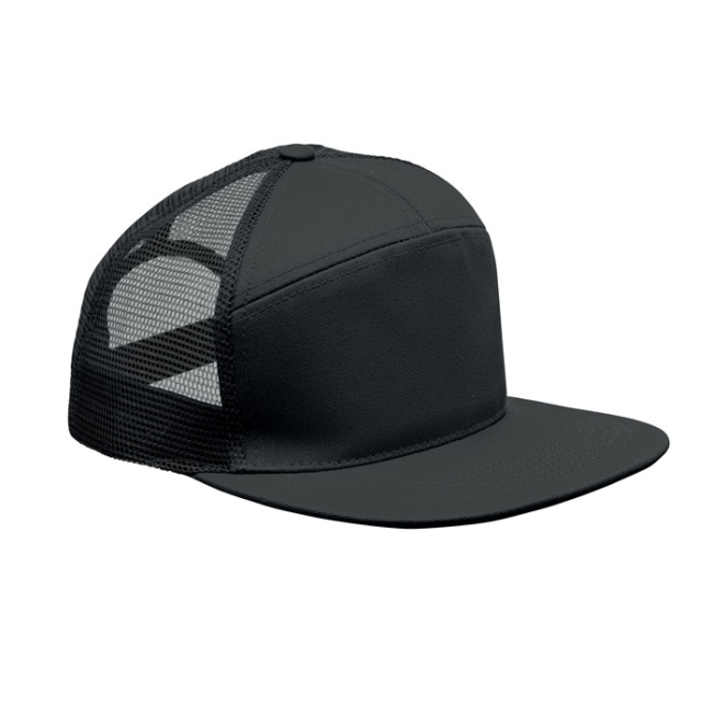 7 panel flat visor cap