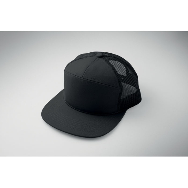 7 panel flat visor cap