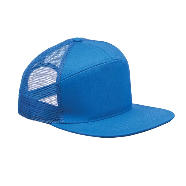 7 panel flat visor cap