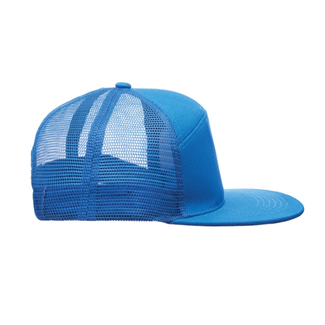 7 panel flat visor cap