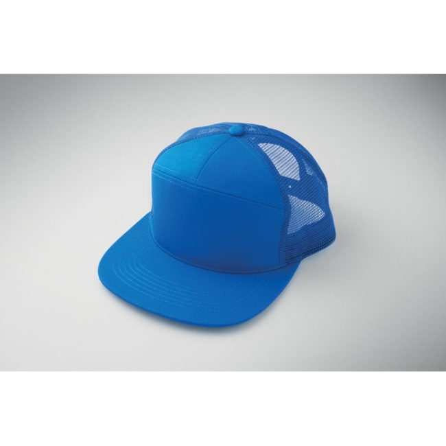 7 panel flat visor cap